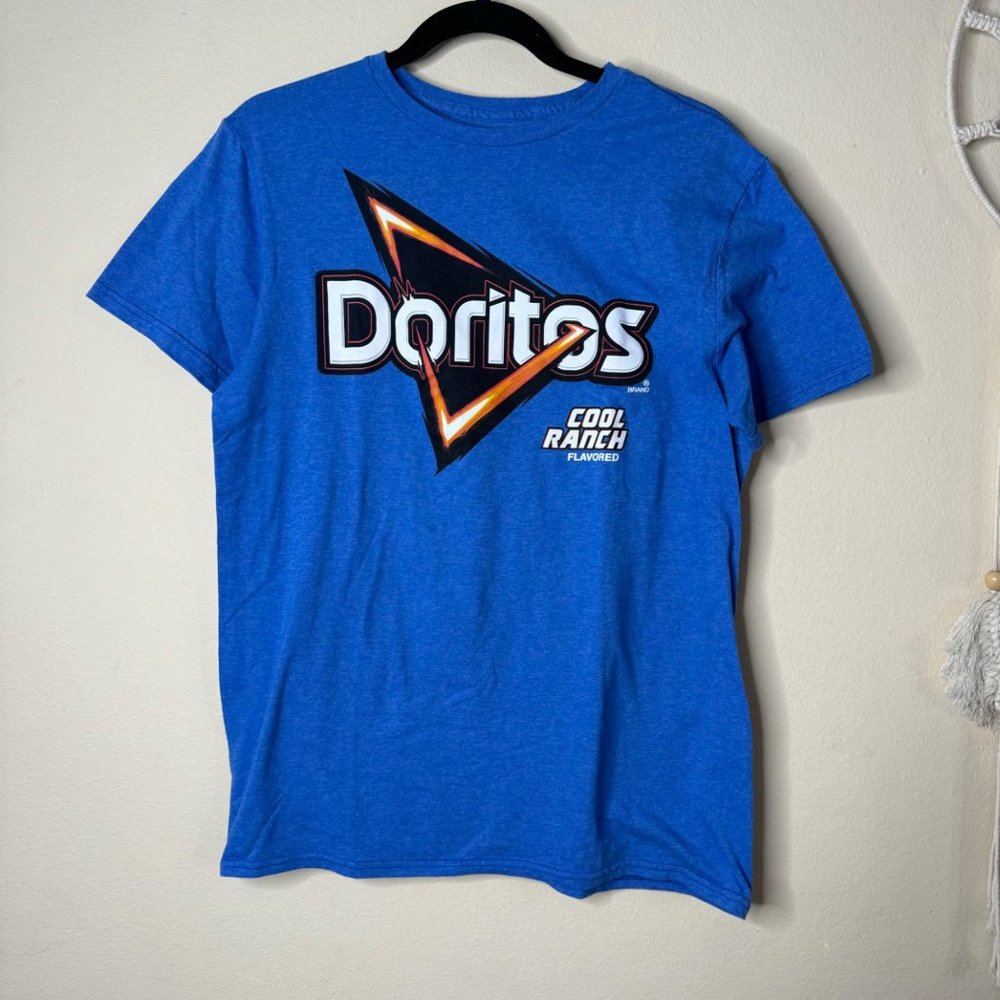 DORITOS Cool Ranch Bold Blue Graphic T Shirt Tee Men's Size M